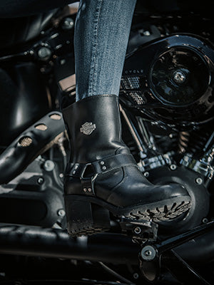 Harley-Davidson HOWELL 7" HARNESS - BLACK Women's Boot D84665