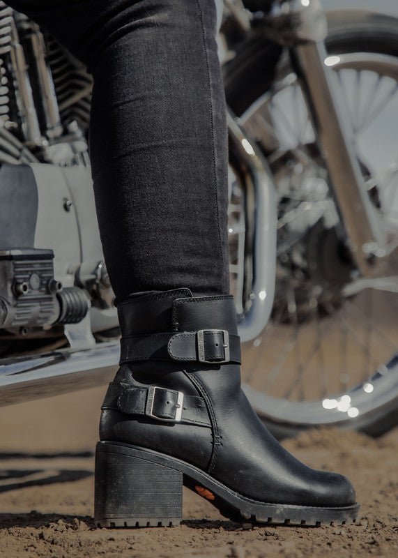Harley-Davidson LALANNE DBL STRAP - BLACK Boot D84711