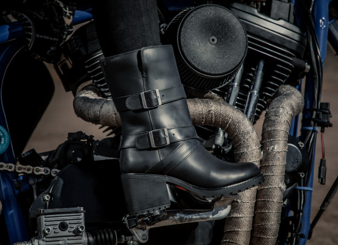 Harley-Davidson LALANNE TRIPLE STRAP - BLACK Boot D84713