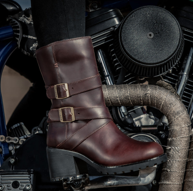 Harley-Davidson LALANNE TRIPLE STRAP - BROWN Boot D84714