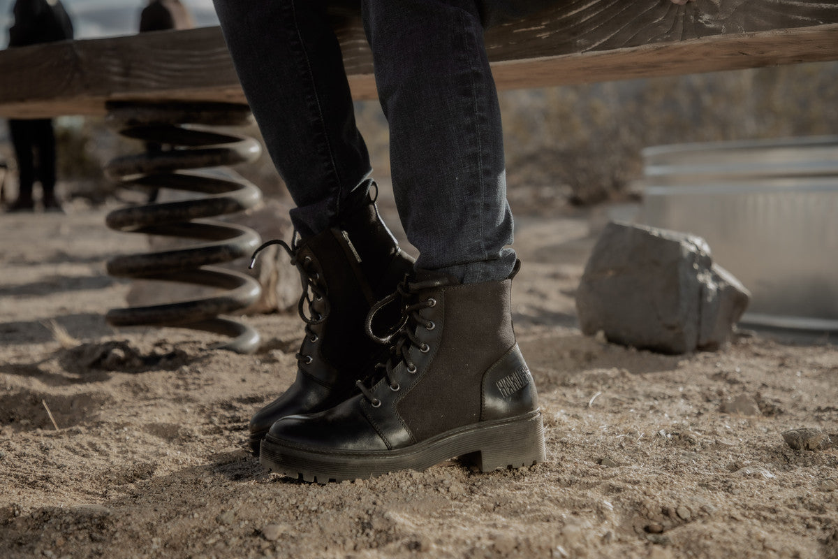 Harley-Davidson VALENE CANVAS 5" - BLACK Women's Boot D84778