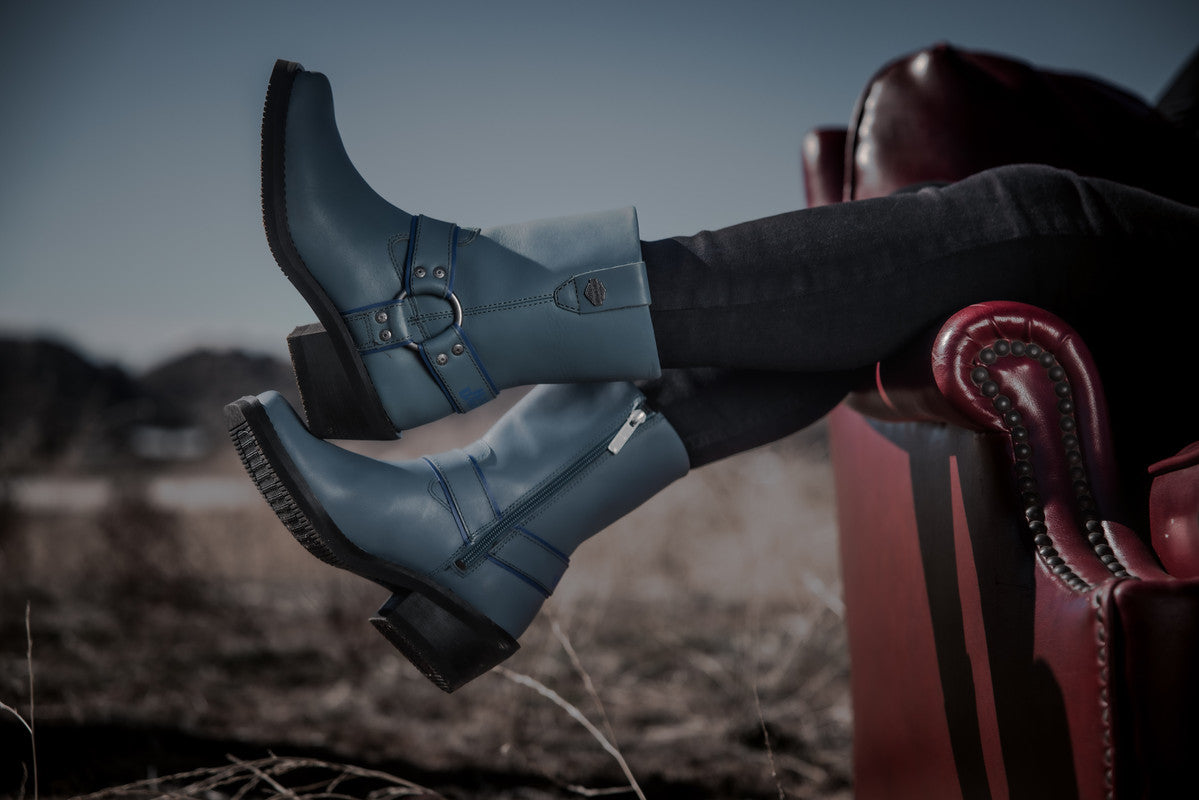 Harley-Davidson KORSEN HARNESS - BLUE Women's Boot D87292