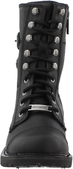 Harley Davidson Women's Balsa Black Cap Toe Boots Shoes