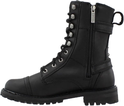 Harley Davidson Women's Balsa Black Cap Toe Boots Shoes