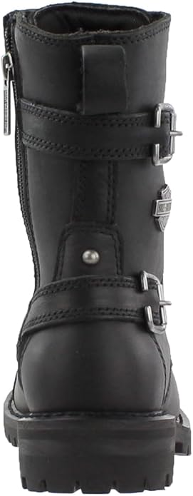 Harley Davidson Women's Balsa Black Cap Toe Boots Shoes