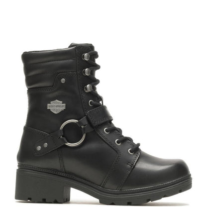 Harley-Davidson TEGAN 6" LACE HARNESS - BLACK Women's Boot D84706
