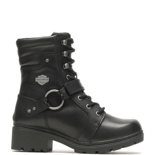 Harley-Davidson TEGAN 6" LACE HARNESS - BLACK Women's Boot D84706