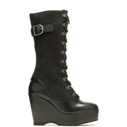 Harley-Davidson CELINA 10" LACE WEDGE - BLACK Boot D84732